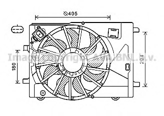 PRASCO CT7502 Fan, radiator
